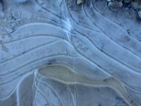 Wellenformige Riefen in der Eisschicht